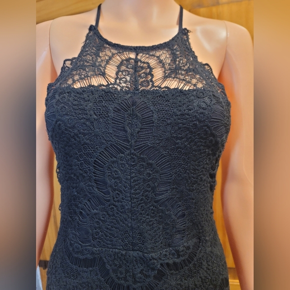 INTIMATELY FREE PEOPLE Elegant‎ Black Lace Dress - Picture 2 of 8